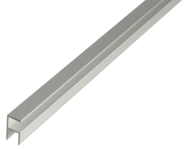 Profilo angolare autobloccante, Materiale: alluminio, superficie: anodizzata argento, larghezza: 10,9 mm, altezza: 20 mm, Spessore del materiale: 1,5 mm, larghezza netta: 7,9 mm, Lunghezza: 2000 mm