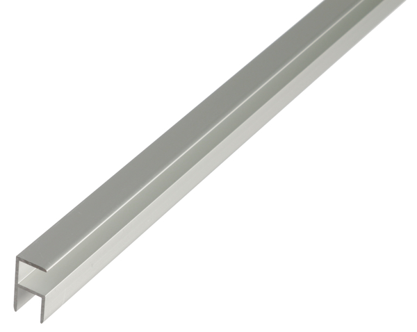 Profilo angolare autobloccante, Materiale: alluminio, superficie: anodizzata argento, larghezza: 19,5 mm, altezza: 38,9 mm, Spessore del materiale: 1,8 mm, larghezza netta: 15,9 mm, Lunghezza: 1000 mm