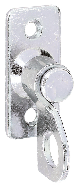 Latch fastener on plate