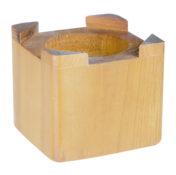 Betterhöher, Material: Hartholz, Inhalt pro PE: 4 St., Länge: 100 mm, Breite: 100 mm, Höhe: 100 mm, Loch: Ø75 mm