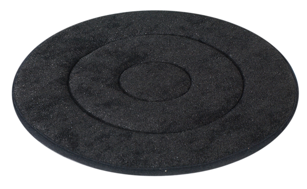 Drehkissen, Material: Grundplatte: Kunststoff, Polster: Schaumstoff mit Synthetikfellbezug, Höhe: 20 mm, Durchmesser: 420 mm