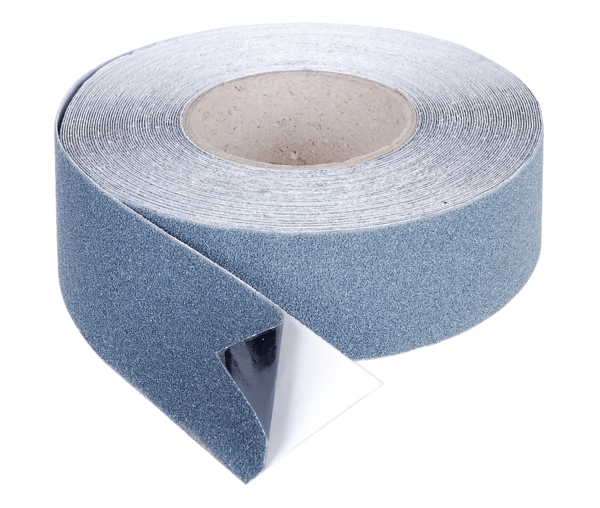 Non-slip strip, self-adhesive, on a roll, Material: plastic, colour: anthracite, Width: 50 mm, Retail packaged