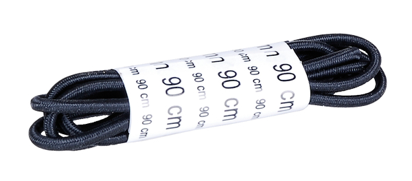 Elastische Schnürsenkel, Material: Nylon, Farbe: schwarz, Inhalt pro PE: 1 Paar, Länge: 900 mm, SB-verpackt