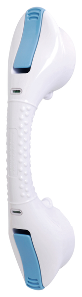 Handle, mobile, Material: plastic, colour: white, Handle-Ø: 32 mm, Total length: 420 mm, Distance from wall: 70 mm, Suction cup-Ø: 100 mm, Max. load capacity: 60 kg, Retail packaged