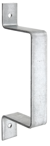 Zaun-Bügelbeschlag, Material: Stahl roh, Oberfläche: feuerverzinkt, Breite: 40 mm, Höhe: 320 mm, Materialstärke: 5,00 mm, Anzahl Löcher: 2, Loch: Ø11 mm