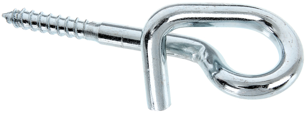 Gancio per altalena con barra filettata con viti per legno, Materiale: acciaio grezzo, superficie: zincata blu, da avvitare, lunghezza: 160 mm, 11,5 mm, Filettatura-Ø: 12 mm, Lunghezza della filettatura: 55 mm