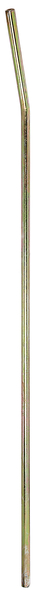 Einschraub-Werkzeug für alle Einschraub-Bodenhülsen, Material: Stahl roh, Oberfläche: galvanisch gelb verzinkt, Gesamtlänge: 950 mm, Durchmesser: 15 mm