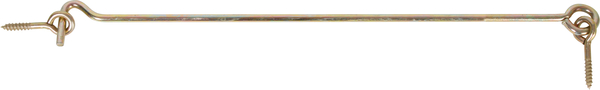 Крючок , с проушинами, Материал: Сталь необработанная, Поверхность: гальваническая оцинковка, с толстопленочной пассивацией, для завинчивания, Длина: 400 мм, Крюк-Ø: 6 мм