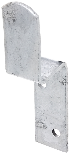 Fence rail connector, Material: raw steel, Surface: hot-dip galvanised, Total width: 34 mm, Total height: 160 mm, Height of hook: 66 mm, Material thickness: 4.00 mm, No. of holes: 2, Hole: Ø9 mm