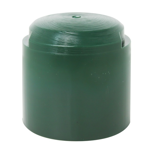 Outil de frappe pour ancre à enfoncer pour poteaux en bois ronds, Matériau: Plastique, couleur vert, Diamètre: 95 mm, Hauteur totale: 90 mm, Version: forme fermée, Profondeur d'introduction: 60 mm