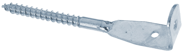 Fence bracket, flat-leaf screw shape