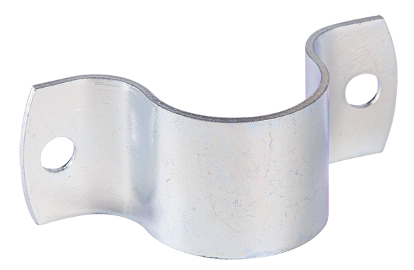 Collier tube, Matériau: Acier brut, Finition: galvanisée passivée, Longueur: 104 mm, Largeur: 40 mm, Hauteur: 39,5 mm, pour tubes Ø: 42,4 mm, pour tubes Ø: 1 2/3 Pouce, Épaisseur: 3,00 mm, Nombre de trous: 2, Trou: Ø10 mm