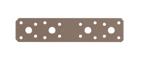 DURAVIS® Platine d'assemblage, Matériau: Acier, galvanisé Sendzimir, Finition: double plastification beige perle RAL 1035, avec marquage CE selon DIN EN 14545, Longueur: 180 mm, Largeur: 40 mm, Agrément: EN14545:2008, Épaisseur: 3,00 mm, Nombre de trous: 4 / 16, Trou: Ø11 / Ø5 mm, Garantie de 20 ans contre l&apos;oxydation