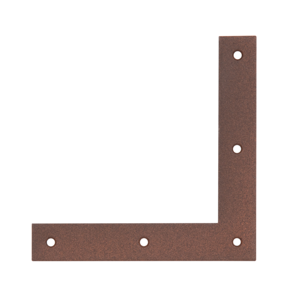 DURAVIS® Équerre d'angle, avec trous de vis fraisés, Matériau: Acier, galvanisé Sendzimir, Finition: double plastification rouille, Hauteur: 120 mm, Longueur: 120 mm, Largeur: 20 mm, Épaisseur: 1,50 mm, Nombre de trous: 5, Trou: Ø4,4 mm, Garantie de 20 ans contre l&apos;oxydation