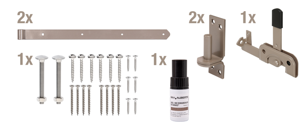 DURAVIS® Beschlagsortiment für Einzeltore