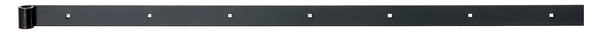 Band hook, straight, straight end, black