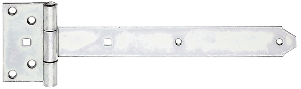 Bandella a cerniera, con perno rivettato, Materiale: acciaio grezzo, superficie: galvanizzata, passivata a strato spesso, Lunghezza bandella: 291 mm, Larghezza cerniera: 59 mm, Lunghezza cerniera: 103 mm, Larghezza bandella: 40 mm, Modello: pesante, Spessore del materiale: 3,50 mm, Numero di fori: 6 / 2, Foro: Ø6,5 / 9 x 9 mm