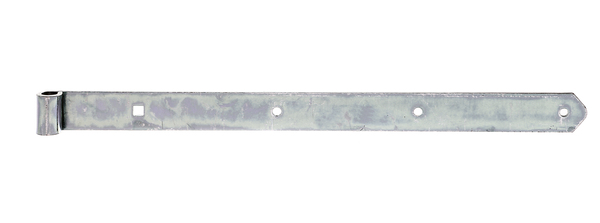 Pernio recto, extremidad redondeada, Material: Acero crudo, Superficie: galvanizados, pasivado con capa gruesa, Longitud: 600 mm, Ø del rodillo: 16 mm, Anchura: 45 mm, Espesura del material: 5,00 mm, Número de agujeros: 3 / 1, Perforación: Ø9 / 11 x 11 mm