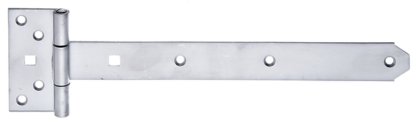 Kreuzgehänge, mit vernietetem Stift, Material: Edelstahl, Bandlänge: 292 mm, Scharnierbreite: 44 mm, Scharnierlänge: 92 mm, Bandbreite: 34 mm, Ausführung: leicht, Materialstärke: 3,00 mm, Anzahl Löcher: 7 / 2, Loch: Ø6,5 / 9 x 9 mm