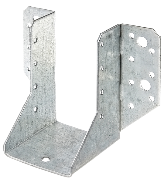 Joist hanger, type A, Material: raw steel, Surface: sendzimir galvanised, with CE marking in accordance with ETA-08/0171, Clear width: 60 mm, Height: 100 mm, Total width: 138 mm, Material thickness: 2.00 mm, No. of holes: 4 / 22, Hole: Ø9 / Ø5 mm, CutCase