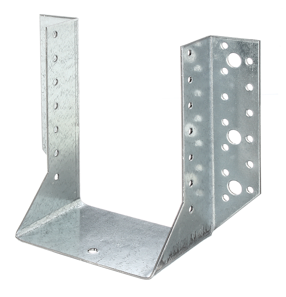 Joist hanger, type A, Material: raw steel, Surface: sendzimir galvanised, with CE marking in accordance with ETA-08/0171, Clear width: 120 mm, Height: 160 mm, Total width: 210 mm, Material thickness: 2.00 mm, No. of holes: 4 / 40, Hole: Ø11 / Ø5 mm, CutCase