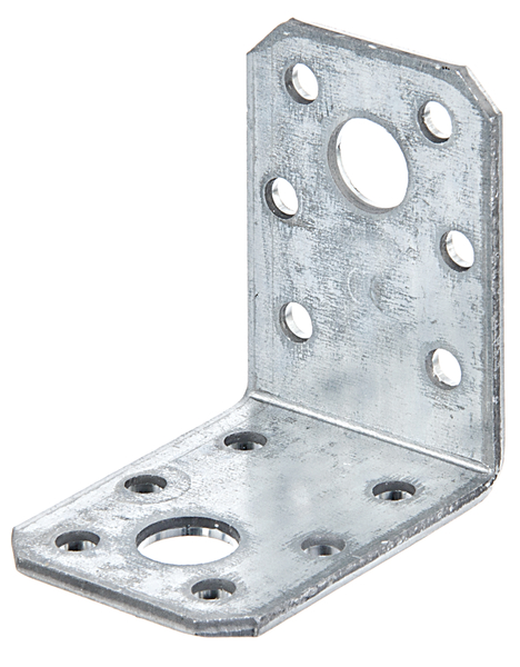 Winkelverbinder, Material: Stahl roh, Oberfläche: sendzimirverzinkt, mit CE-Kennzeichnung nach ETA-08/0165, Inhalt pro PE: 6 St., Tiefe: 50 mm, Höhe: 50 mm, Breite: 35 mm, Materialstärke: 2,50 mm, Anzahl Löcher: 2 / 12, Loch: Ø11 / Ø5 mm, im Großpack