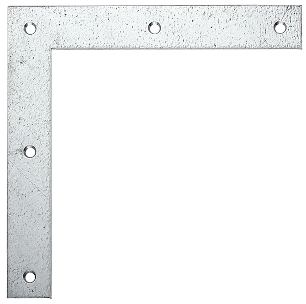 Flat angle bracket, with countersunk screw holes, Material: raw steel, Surface: sendzimir galvanised, Contents per PU: 12 Piece, Height: 120 mm, Length: 120 mm, Width: 20 mm, Material thickness: 1.50 mm, No. of holes: 5, Hole: Ø4.4 mm, in bargain pack, CutCase