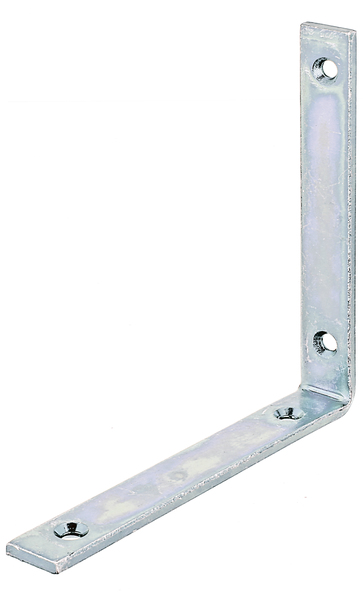 Escuadra para viga lados iguales, con agujeros para atornillar avellanados, Material: Acero crudo, Superficie: galvanizados, pasivado con capa gruesa, Profundidad: 140 mm, Altura: 140 mm, Anchura: 20 mm, Espesura del material: 5,00 mm, Número de agujeros: 4, Perforación: Ø6,5 mm