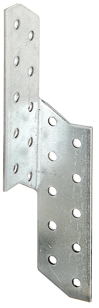 Escuadra asimétrica, Material: Acero crudo, Superficie: acero galvanizado Sendzimir, derecha e izquierda, con distintivo CE conforme a ETA-08/0170, Anchura: 32 mm, Profundidad: 32 mm, Altura: 170 mm, Espesura del material: 2,00 mm, Número de agujeros: 20, Perforación: Ø5 mm