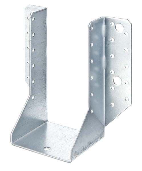 Joist hanger, type A, Material: raw steel, Surface: sendzimir galvanised, with CE marking in accordance with ETA-08/0171, Clear width: 80 mm, Height: 150 mm, Total width: 150 mm, Material thickness: 2.00 mm, No. of holes: 4 / 34, Hole: Ø11 / Ø5 mm