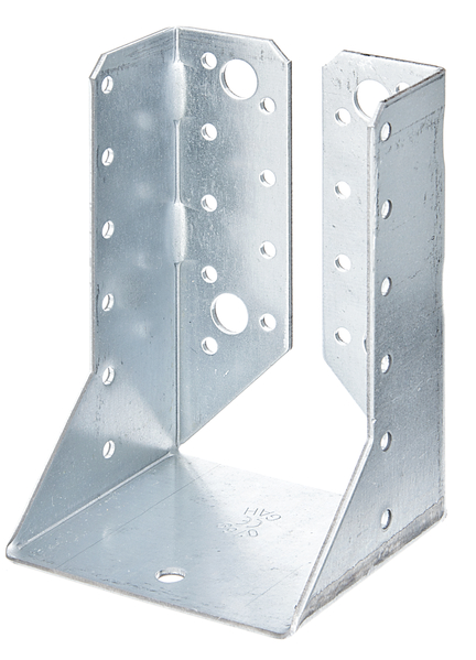 Joist hanger, type B, Material: raw steel, Surface: sendzimir galvanised, with CE marking in accordance with ETA-08/0171, Clear width: 80 mm, Height: 120 mm, Material thickness: 2.00 mm, No. of holes: 4 / 30, Hole: Ø11 / Ø5 mm, CutCase