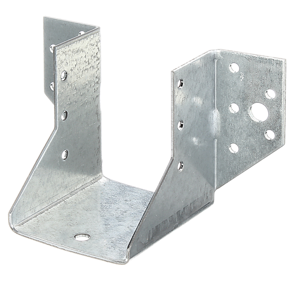 Joist hanger Type A, Material: raw steel, Surface: sendzimir galvanised, with CE marking in accordance with ETA-08/0171, Clear width: 60 mm, Height: 100 mm, Total width: 138 mm, Approval: Europ.techn.app. ETA-08/0171, Material thickness: 2.00 mm, No. of holes: 4 / 22, Hole: Ø9 / Ø5 mm, Specialised trade container