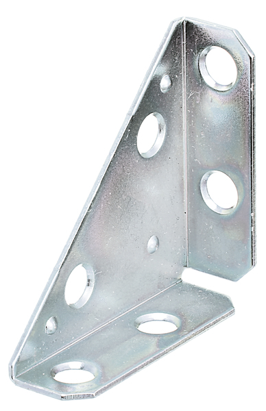 Cantonera metálica, Material: Acero crudo, Superficie: acero galvanizado Sendzimir, 50 mm, 50 mm, Anchura: 70 mm, Espesura del material: 1,50 mm, Número de agujeros: 6, Perforación: Ø6,5 mm, CutCase