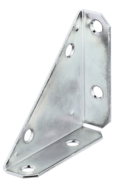 L shaped strap tie, Material: raw steel, Surface: sendzimir galvanised, Leg length, left: 75 mm, Leg length, right: 75 mm, Width: 105 mm, Inside height: 20 mm, Material thickness: 2.00 mm, No. of holes: 6, Hole: Ø7 mm, CutCase