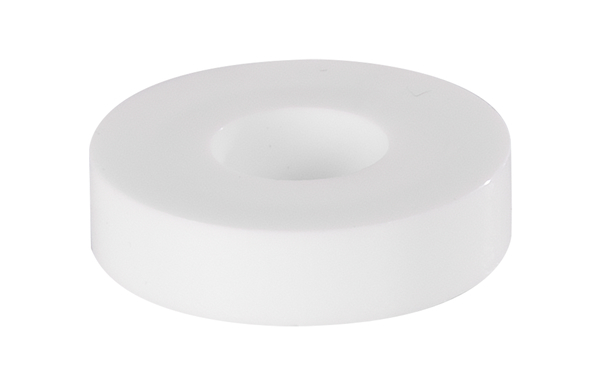Spacer sleeve for screws, Material: plastic (polystyrene), colour: white, Contents per PU: 20 Piece, External dia.: 20 mm, Height: 5 mm, Inner dia.: 8.5 mm, Retail packaged