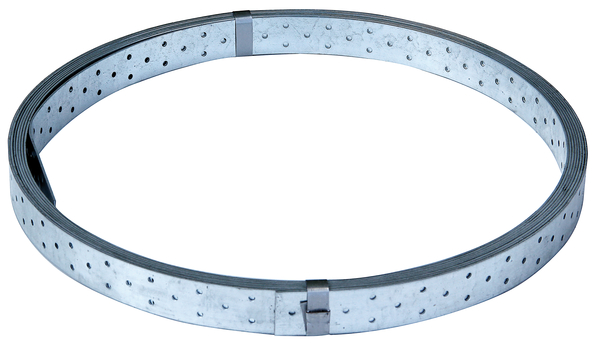 Nastro forato, Materiale: acciaio grezzo, superficie: zincata sendzimir, con marcatura ai sensi della EN 14545, larghezza: 40 mm, Lunghezza: 10 m, Spessore del materiale: 2,00 mm, Foro: Ø5 mm