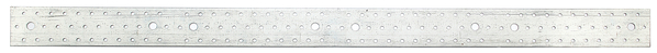 Perforated steel strip, Material: raw steel, Surface: sendzimir galvanised, with marking in accordance with EN 14545, Length: 960 mm, Width: 60 mm, Approval: EN14545:2008, Material thickness: 2.00 mm, Hole: Ø11 / Ø5 mm