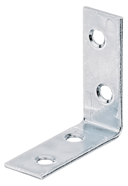 Escuadra de silla, con agujeros de atornillar avellanados en ambos lados, Material: Acero crudo, Superficie: acero galvanizado Sendzimir, Contenido por U.P.: 50 Pieza, Profundidad: 40 mm, Altura: 40 mm, Anchura: 15 mm, Espesura del material: 1,75 mm, Número de agujeros: 4, Perforación: Ø4,5 mm, en paquete grande