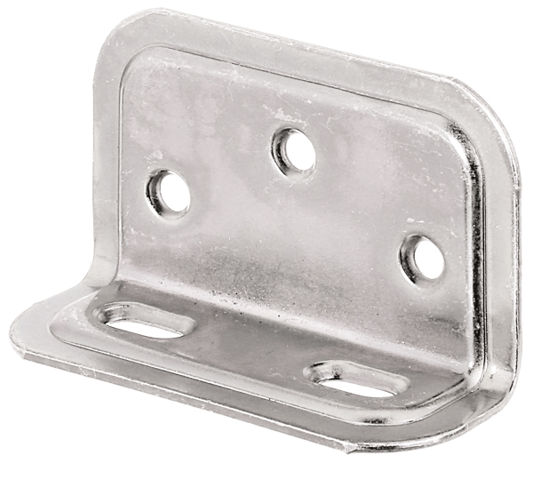 Wide angle bracket, embossed, unequal sided, Material: raw steel, Surface: galvanised, thick-film passivated, Depth: 25 mm, Height: 40 mm, Width: 70 mm, Material thickness: 1.50 mm, No. of holes: 3 / 2, Hole: Ø5 / 12 x 5 mm, CutCase