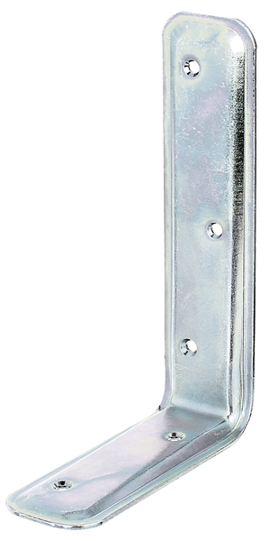 Escuadra de apoyo empotrada, con agujeros para atornillar avellanados, Material: Acero crudo, Superficie: galvanizados, pasivado con capa gruesa, Profundidad: 100 mm, Altura: 160 mm, Anchura: 40 mm, Espesura del material: 2,00 mm, Número de agujeros: 5, Perforación: Ø4,5 mm, CutCase