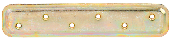 Flat connector, embossed