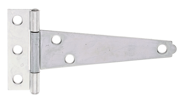 Cerniera per casse, con perno rivettato, con fori per viti incassate, Materiale: acciaio grezzo, superficie: galvanizzata, passivata a strato spesso, Lunghezza bandella: 100 mm, Larghezza cerniera: 20 mm, Lunghezza cerniera: 60 mm, Larghezza bandella: 29 mm, Modello: rullato, Spessore del materiale: 1,50 mm, Numero di fori: 6, Foro: Ø5,5 mm