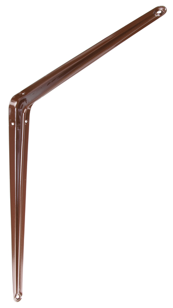 Shelf bracket, Material: steel, Surface: brown painted, Height: 350 mm, Depth: 400 mm, Max. load capacity: 234 kg