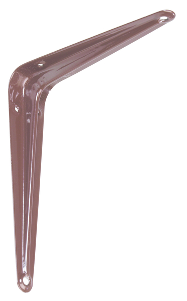 Shelf bracket, Material: steel, Surface: brown painted, Height: 150 mm, Depth: 125 mm, Max. load capacity: 48 kg
