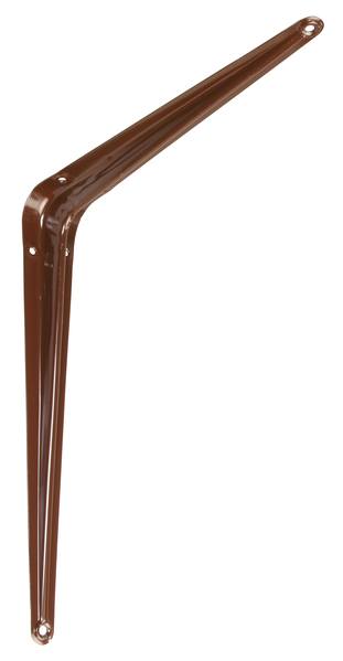 Shelf bracket, Material: steel, Surface: brown painted, Height: 300 mm, Depth: 250 mm, Max. load capacity: 166 kg