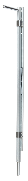 Bodenschieber Quadro, Material: Stahl roh, Oberfläche: verzinkt, Länge: 750 mm, Durchmesser: 12 mm, Art.-Nr.: 963281, Fachhandelsgebinde