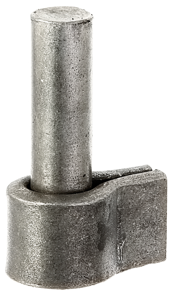 Hook, Material: raw steel, for welding, Size back set-Ø: 16 mm, Distance external edge - centre of pin: 30 mm, Height: 68 mm