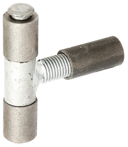 Anschweißband, verstellbar, Material: Stahl roh, Oberfläche: Stift und Mittelteil verzinkt, zum Anschweißen, Durchmesser: 22 mm, Stift-Ø: 12 mm, Höhe: 87 mm, Gesamtlänge: 90 mm, verstellbar um: 40 mm, Gewinde: M16, Belastung max.: 100 kg