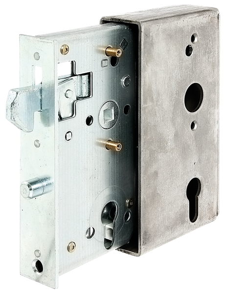 Lock case with galvanised lock for sliding gates