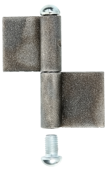 Paumelle longue à souder, Matériau: Acier brut, à souder, Hauteur: 80 mm, Largeur de la bande: 30 mm, Diamètre: 9 mm, Hauteur de la bande: 40 mm, Épaisseur: 3,00 mm